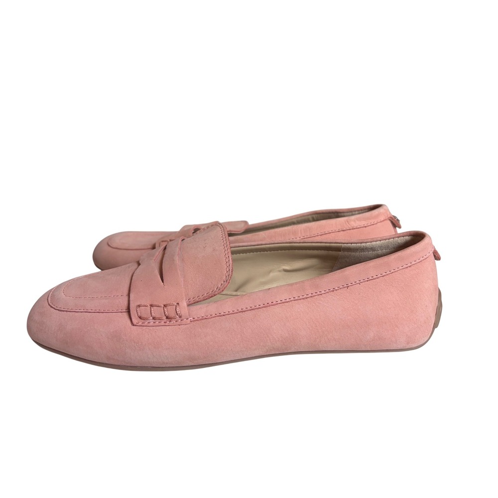 Sam Edelman Tucker Pink Suede Penny Loafers Square Toe Driving Mocs Womens 7M - Picture 6 of 7